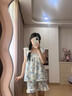 JIOESC吊帶睡衣女夏季短袖甜美公主風(fēng)2025新款寬松家居服可外穿兩件套裝 小飛袖花朵吊帶 L 【100-120斤】 曬單實拍圖