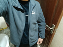 鴻星爾克衛(wèi)衣男搖粒絨內(nèi)膽運(yùn)動服外套長袖加厚開襟開衫抓絨外套休閑上衣 曬單實拍圖