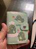 MAIWEINI可愛(ài)卡包女2025新款大容量多卡位防消磁小巧高顏值精致卡夾包卡套 綠色小恐龍【20卡位+2證件位】 22個(gè) 曬單實(shí)拍圖