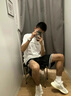 浪莎100%純棉襪子男士短筒運動襪防臭吸汗透氣全棉休閑襪春秋季學生襪 ·【6雙白色】·100%純棉防臭 曬單實拍圖
