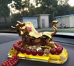 索飾輕奢汽車(chē)擺件大金牛車(chē)內裝飾車(chē)載男士車(chē)內高端擺件香薰中控臺裝飾 大花?！窘鹕?虎眼石】 曬單實(shí)拍圖