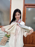 瑪麗亞·古琦（MARJA KURKI）真絲絲巾女長(cháng)巾送愛(ài)人禮盒裝 桑蠶絲圍巾 送長(cháng)輩絲綢長(cháng)絲巾 米黃色 曬單實(shí)拍圖