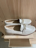 Clarks其樂Routee25 Charm女鞋新款金屬扣羊皮優(yōu)雅通勤樂福單鞋 白色 261825604 38 曬單實(shí)拍圖