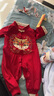 班喜迪嬰兒衣服秋裝嬰幼兒寶寶連體衣滿月周歲禮服百日宴外出爬服春秋季 曬單實(shí)拍圖