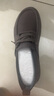 百麗休閑男鞋秋季新款真皮勃肯鞋方糖吐司工裝鞋8LT01CM4 灰單里低幫-1代（男款） 43 (265mm) 曬單實拍圖
