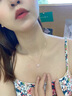 法蔻（farcoko）一吻永痕項鏈女新款配飾輕奢小眾高級感送禮生日七夕節(jié)禮物送女友 輕奢款一吻永恒（粉色） 曬單實拍圖