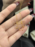 沉魚落雁在逃公主黃金耳線女士足金耳飾七夕情人節(jié)禮物送女友老婆生日 多退少補  其他克重請聯(lián)系客服 曬單實拍圖
