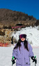 HIGH EXPERIENCE滑雪服女男款防水保暖單雙板寬松外套玩雪上衣 木槿紫 M 曬單實拍圖