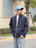 BOSS博斯【禮物】男士25年春季新款褶皺面料輕盈填充襯衫式外套 404-深藍色 S 曬單實(shí)拍圖
