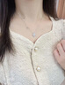 中國黃金（CHINA GOLD）S925銀項鏈優(yōu)雅小眾楓葉之光吊墜情人節(jié)生日禮物送女友愛人 楓葉之光項鏈 曬單實拍圖