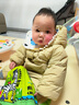 童泰（TONGTAI）嬰兒羽絨服連體衣秋冬男女寶寶連帽哈衣兒童外出三防鴨絨爬服 黃色 80 碼(建議11-18月身高73-83cm) 曬單實(shí)拍圖