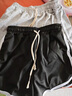 運動(dòng)短褲男女夏2025新款寬松抽繩健身休閑跑步百搭打底闊腿三分褲 三分褲-黑色 XL 曬單實(shí)拍圖