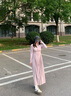 俞兆林防曬衣女長(zhǎng)款2025夏季新款修身收腰連衣裙防紫外線薄款冰絲外套服 粉色【冰感收腰-修身】 L 均碼【推薦80-100斤】 曬單實(shí)拍圖