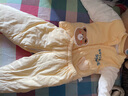 迪士尼（Disney）寶寶夾棉套裝保暖秋冬季分嬰兒衣服冬裝加厚嬰幼兒棉衣棉服 黃色熊頭貼花加棉套裝(2件套) 90 cm 參考(7-12月) 曬單實拍圖