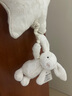 Jellycat害羞乳白色邦尼兔音樂(lè )拉鈴安撫掛件新生系列新品娃娃生日禮物 米色 高30 X 寬18CM 曬單實(shí)拍圖