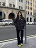 梵戀淑 美式設(shè)計(jì)感棉服外套女2024秋冬新款學(xué)院風(fēng)可愛加厚棉衣面包服 黑色(高品質(zhì)) S 建議體重 70-100 曬單實(shí)拍圖