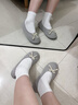 unisunny孕尚月子鞋春秋季大碼家居鞋孕婦軟底防滑鞋子產(chǎn)后包跟可外穿拖鞋 灰色【蝴蝶結(jié)】 37 曬單實(shí)拍圖