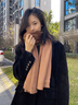 蕉內(nèi)（Bananain）【王一博同款】熱皮501C男女同款圍巾圍脖保暖羊毛披肩生日禮物冬 胡桃棕 均碼 曬單實(shí)拍圖