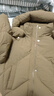 玖姿·安娜蔻【輕氧系列】白鴨絨連帽短款羽絨服女裝冬款 咖啡 S 曬單實拍圖