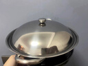 斯派德【真加厚】不銹鋼大號酒精爐酒精鍋家用火鍋干鍋湯鍋干鍋爐整套 【有蓋】干鍋+爐子 28cm 曬單實拍圖