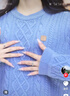 Teenie Weenie【綿羊毛】小熊女裝時(shí)尚簡(jiǎn)約秋季灰色毛衣毛針織衫女 淺藍色 S 160 曬單實(shí)拍圖