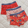 浪莎兒童內褲男童紅色胖童95棉青少年加肥加大12歲蛇年本命年短褲子 喜樂(lè )少年 3條 2XL 建議110-130斤 曬單實(shí)拍圖
