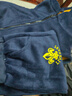 G.DUCKKIDS男童加絨加厚套裝三件套2024新款兒童衣服中大童男孩冬裝帥氣童裝 冬金鷹藏青色 三件套 160 建議12-14歲(身高140-150厘 曬單實拍圖