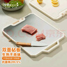 onlycook 可立雙面砧板 食品級抗菌不銹鋼水果切菜板面板 家用廚房案板 小號/1-2人使用 曬單實拍圖