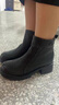 富貴鳥(niǎo)馬丁靴女靴冬季新款加絨棉靴女皮毛一體雪地靴子女真皮短靴媽媽鞋 黑色 FN0244/1780-2 38 曬單實(shí)拍圖