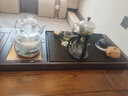 石間說(shuō)整塊黑烏檀木頭實(shí)木功夫茶盤(pán)家用套裝電器一體帶電磁爐茶臺茶托盤(pán) 90*45*4.5CM【專(zhuān)業(yè)純鈦泡茶爐】 曬單實(shí)拍圖