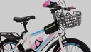 兒童自行車山地車6-7-8-10-12-15歲小孩單車輕便學(xué)生18寸20寸22寸 高配變速白粉色+車框+后座+禮包 22寸適合身高145-165厘米 曬單實(shí)拍圖