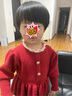 葉余2023秋冬新款韓版洋氣女童針織衫公主連衣裙毛衣兒童女寶寶百搭 主圖款 110 曬單實拍圖