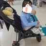 MASTER寬體嬰兒車推車0-10歲可坐可躺輕便一鍵折疊大童胖寶兒童遛娃神器 紅色+蚊帳+杯架 曬單實拍圖