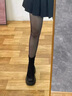 貞喜氣高跟短靴女春秋季厚底瘦瘦靴英倫風(fēng)防水臺粗跟防滑增高套筒靴子 黑色7CM【36碼】 曬單實拍圖