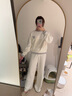 維多利亞的秘密  宅度假奶舒絨睡衣套裝可外穿家居服保暖毛絨女士秋季送禮禮物 34Y5椰果白 11256808 S 曬單實(shí)拍圖