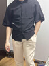 Lee Cooper休閑褲男直筒褲寬松夏季微喇薄款垂墜感闊腿褲大碼長褲子男褲 杏色 3XL 曬單實拍圖