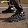 FILA FUSION斐樂(lè )男女鞋時(shí)尚情侶面包鞋復古休閑鞋籃球鞋運動(dòng)鞋 車(chē)漆黑/神秘灰-SF情侶同款 40.5 曬單實(shí)拍圖