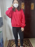 德絨打底褲雙面磨砂秋褲舒適保暖棉褲女可外穿高腰九分褲加絨棉褲 黑色-(德絨經(jīng)典款)高腰繡字 L中碼【適合105-130斤】 曬單實拍圖