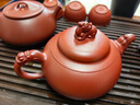 承韻尚樽宜興紫砂壺名家純全手工泡茶壺原礦大紅袍家用茶具套裝龍行天下 龍行天下單壺 370ml 曬單實拍圖