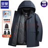羅蒙白鵝絨男士加厚羽絨服冬季2024新款可拆卸內(nèi)膽外套休閑御寒上衣服 藏青色 2XL 【145-160斤】 曬單實(shí)拍圖