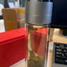 希諾HEENOOR一鍵開蓋高硼硅玻璃杯防摔防爆茶杯男款水杯茶水分離車載 升級(jí)第六代-高端黑450ml1000只 曬單實(shí)拍圖