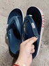 卡luo馳crocs 貝雅人字拖沙灘鞋洞洞鞋男女戶外休閑鞋夾腳涼拖鞋 深藍(lán)色 40 M7W9-39/40碼 曬單實(shí)拍圖