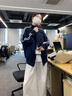 夏雨瑤2025春秋新款美式夾克棒球服外套女春季韓系chic上衣 【藏青色】 薄款 M 45/55kg 曬單實拍圖
