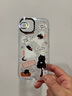 CASETIFY 小黑貓貼紙 蘋果手機殼 適用于iPhone14/15/16 Plus/Pro/Max手機殼 透明殼MagSafe（防黃不防摔） iPhone 15 曬單實拍圖