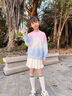 愛邁尼 AMENCL女童網(wǎng)紅炸街套裝兒童2025春秋新款漸變衛(wèi)衣兩件套大童春裝闊腿褲 4891粉漸變藍衛(wèi)衣 150 cm 曬單實拍圖