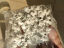 寶德豐墻上網(wǎng)線墻線夾子電線卡扣墻面線卡子線路固定器走線線扣塑料線夾 圓形 4mm [100只/1包] 曬單實(shí)拍圖
