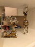 雅尊（Yazun）欧式创意鹿摆件酒柜装饰工艺品客厅玄关电视柜现代简约家居饰品 古银一对（配水晶球） 实拍图