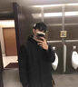EJOT韓版披風(fēng)衣男中長(zhǎng)款春秋季大衣服連帽潮流帥氣潮牌學(xué)生斗篷外套男 黑色 2XL 曬單實(shí)拍圖