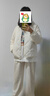 FSHE輕薄款菱格棉服女2025秋冬新款小個(gè)子寬松休閑圓領(lǐng)棒球服棉衣外套 米白色 M 105-120斤 曬單實(shí)拍圖
