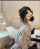 歐陽(yáng)先生鈴蘭花朵流蘇發(fā)夾女新娘頭飾古風(fēng)邊夾側邊新中式頭飾仙氣復古森系 主圖款發(fā)夾  A25-108 曬單實(shí)拍圖